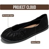 image:imageProject Cloud Lightweight Ballet Flats amp Ballerina Shoes for Women Cheers  Womens Shoes with Memory Foam Insole amp MicroSuede Upper Flat Shoes Women Footwear Lightweight Ballerina Womens FlatsMetallic Black
