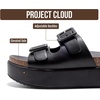 image:imageProject Cloud Lightweight Platform Wedge Sandals for Women 2026 Softy  Plush amp Soft Insole Wedge Sandals for Women 2Strap Platform Sandals Women NonSlip and WaterResistant Womens SandalsBlack