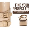 image:imageProject Cloud Lightweight Platform Wedge Sandals for Women 2026 Softy  Plush amp Soft Insole Wedge Sandals for Women 2Strap Platform Sandals Women NonSlip and WaterResistant Womens SandalsBeige Raffia