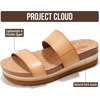 image:imageProject Cloud Lightweight Womens Non Slip Casual Beach Sandals for Women  Plush Insole Women Sandals Shoes for Women Footwear Trendy Summer Everyday Fashion Travel amp Vacation Easy Wear Warm WeatherNatural Slide