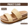 image:imageProject Cloud Lightweight Womens Non Slip Casual Beach Sandals for Women  Plush Insole Women Sandals Shoes for Women Footwear Trendy Summer Everyday Fashion Travel amp Vacation Easy Wear Warm WeatherRaffia Slide
