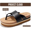 image:imageProject Cloud Lightweight Womens Non Slip Casual Beach Sandals for Women  Plush Insole Women Sandals Shoes for Women Footwear Trendy Summer Everyday Fashion Travel amp Vacation Easy Wear Warm WeatherRaft  Black Thong