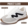 image:imageProject Cloud Lighweight Trendy Lace Up Fashion Sneakers for Women Lecco  Memory Foam Insole for Comfortability NonSlip Casual Ladies Shoes for Women Sneakers Lightweight Laceup Womens ShoesWhite Multi