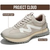 image:imageProject Cloud Lighweight Trendy Lace Up Fashion Sneakers for Women Lecco  Memory Foam Insole for Comfortability NonSlip Casual Ladies Shoes for Women Sneakers Lightweight Laceup Womens ShoesGrey