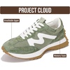 image:imageProject Cloud Lighweight Trendy Lace Up Fashion Sneakers for Women Lecco  Memory Foam Insole for Comfortability NonSlip Casual Ladies Shoes for Women Sneakers Lightweight Laceup Womens ShoesOlive