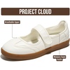 image:imageProject Cloud Mary Jane Shoes Women  Casual Trendy Womens Shoes Summer  Fasionable Womens Sneakers w Memory Foam Insole  NonSlip Shoes for Women Lightweight Mary Janes Flats for Women FootwearWhite