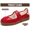 image:imageProject Cloud Mary Jane Shoes Women  Casual Trendy Womens Shoes Summer  Fasionable Womens Sneakers w Memory Foam Insole  NonSlip Shoes for Women Lightweight Mary Janes Flats for Women FootwearRed