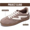 image:imageProject Cloud NonSlip Fashion Sneakers for Women LaceUp Shoes  Memory Foam Insole Trendy Womens Footwear  Comfortable Casual Womens Sneakers  Stylish Shoes Women Breathable FootwearTaupe Multi