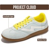 image:imageProject Cloud NonSlip Fashion Sneakers for Women LaceUp Shoes  Memory Foam Insole Trendy Womens Footwear  Comfortable Casual Womens Sneakers  Stylish Shoes Women Breathable FootwearLime Microsuede
