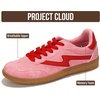 image:imageProject Cloud NonSlip Fashion Sneakers for Women LaceUp Shoes  Memory Foam Insole Trendy Womens Footwear  Comfortable Casual Womens Sneakers  Stylish Shoes Women Breathable FootwearBubble Gum