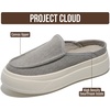 image:imageProject Cloud Platform Loafers for Women  Womens Clogs amp Mules Daphne  Genuine Leather amp Canvas Clogs amp Mules for Women Footwear  NonSlip Womens Shoes amp Womens Loafers  Stylish Womens MulesGrey Canvas