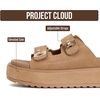 image:imageProject Cloud Platform Sandals Women Memory Foam Slides Havana  Memory Foam Insole Adjustable Buckle Lightweight Design NonSlip Sole Platform Slides for Women Everyday ComfortTan Suede