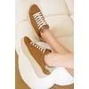 image:imageProject Cloud Platform Sneakers for Women with Memory Foam Insole Bossy  Lightweight Non Slip Lace Up Shoes Womens Footwear Summer Fashion Comfortable Casual Everyday Work Travel Weekend OutfitsTan