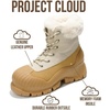 image:imageProject Cloud Snow Boots for Women Waterproof Genuine Leather 25 Platform Wedge Boots  Memory Foam Fur Boots Winters Boots for Women NonSlip Rain Boots Womens Snow Boots LydiaCamel