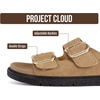 image:imageProject Cloud Trendy Adjustable Sandals amp Slides for Women with Soft Insole  Non Slip Outsole Womens Footwear Comfortable Womens Sandals  Summer Sandals for Women  Womens Slides with Plush InsoleSharl 2  Tan Suede