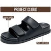 image:imageProject Cloud Trendy Adjustable Sandals amp Slides for Women with Soft Insole  Non Slip Outsole Womens Footwear Comfortable Womens Sandals  Summer Sandals for Women  Womens Slides with Plush InsoleSleek Black