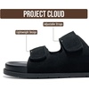 image:imageProject Cloud Trendy Adjustable Sandals amp Slides for Women with Soft Insole  Non Slip Outsole Womens Footwear Comfortable Womens Sandals  Summer Sandals for Women  Womens Slides with Plush InsoleSleek Black Suede