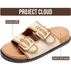 image:imageProject Cloud Trendy Adjustable Sandals amp Slides for Women with Soft Insole  Non Slip Outsole Womens Footwear Comfortable Womens Sandals  Summer Sandals for Women  Womens Slides with Plush InsoleSharl 2  Raffia
