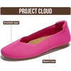 image:imageProject Cloud Womens Flats Memory Foam Ballet Flats for Women Prospect  Memory Foam Insole and Lightweight Design  NonSlip Sole Comfortable and Durable Womens Flats for All OccasionsFuchsia Knit
