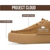 image:imageProject Cloud Womens Platform Oxford Loafers with Memory Foam WALLYCHUNKY  Non Slip Sole Stylish Shoes for Women Comfortable Fashion Footwear Casual Work Office Everyday Travel Weekend Outfits All DayTan Suede