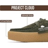image:imageProject Cloud Womens Platform Oxford Loafers with Memory Foam WALLYCHUNKY  Non Slip Sole Stylish Shoes for Women Comfortable Fashion Footwear Casual Work Office Everyday Travel Weekend Outfits All DayOlive Suede