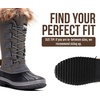 image:imageProject Cloud Womens Snow Boots 100 Genuine Leather Memory Foam Ventura  100 Genuine Leather Memory Foam Insole Fur MidCalf Design Lightweight NonSlip Outdoor Winter Shoes for WomenGrey