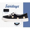 image:imageSundays Canvas Shoes for Kids  NonSlip amp Lightweight Boys amp Girls Shoes  Canvas Girls Sneakers with High Density Smart Foam Insole Girls Shoes  Lighhweight Kids Sneakers Girls FootwearBlack Denim