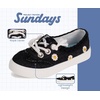 image:imageSundays Canvas Shoes for Kids  NonSlip amp Lightweight Boys amp Girls Shoes  Canvas Girls Sneakers with High Density Smart Foam Insole Girls Shoes  Lighhweight Kids Sneakers Girls FootwearBlack Denim