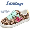 image:imageSundays Girls Sneakers NonSlip Canvas Girls Shoes Comfort Kids Footwear  Kids Shoes for Girls amp Boys Footwear  Lightweight and NonSlip Boys amp Girls Shoes  Comfortable Soft Insole Kids SneakersCream Leopard Canvas