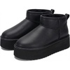 image:imageProject Cloud 100 Genuine Leather Platform Ankle Boots for Women Huggy  Memory Foam Insole Lightweight Winter Booties  Womens Casual Footwear Fall Shoes  Fashionable Womens Boots with EVA OutsoleBlack Leather