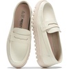 image:imageProject Cloud 100 Genuine Leather SlipOn Loafers for Women Filide1  Memory Foam Insole Lightweight Womens Loafers  NonSlip Moccasins Comfortable Casual Footwear  Comfortable Loafers WomenIvory