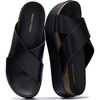 image:imageProject Cloud Platform Sandals Women  Wedge Sandals for Women 2026 Silly  Womens Sandals Comfortable with Soft amp Plush Insole  Non Slip Beach Essentials Womens Slide  Stylish Women FootwearBlack Leather