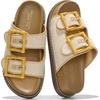 image:imageProject Cloud Trendy Adjustable Sandals amp Slides for Women with Soft Insole  Non Slip Outsole Womens Footwear Comfortable Womens Sandals  Summer Sandals for Women  Womens Slides with Plush InsoleSharl 1  Beige