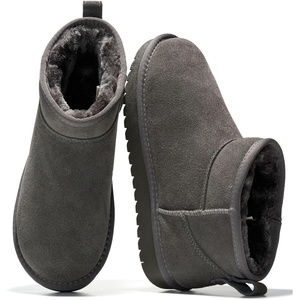 image:imageProject Cloud 100 Genuine Leather Comfortable Womens Ankle Boots Hippy  Water Resistant Memory Foam Insole Winter Shoes  Trendy Footwear Outdoor Fall Shoes for Women  Winter Boots for WomenCharcoal Suede