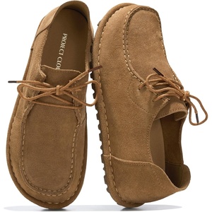image:imageProject Cloud 100 Genuine Leather Loafers for Women  Classic Loafer UMA  Lightweight Lace Up Womens Shoes with Soft amp Plush Insole Shoes for Women Footwear  Non Slip and Casual Womens LoafersChestnut Suede