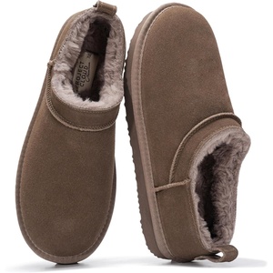 image:imageProject Cloud 100 Genuine Leather Micro Boots Slippers for Women Hipster  Water Resistant Memory Foam Insole SlipOn Womens Slippers  Slip on Fall Shoes Winter Boots for Women  Lightweight ShoesMushroom Suede