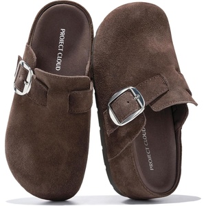 image:imageProject Cloud 100 Genuine Leather Platform Clogs for Women Rothera  Womens Clogs with Plush amp Soft Insole and Arch Support Mules for Women Footwear  Stylish amp NonSlip Womens Mules amp ClogsChocolate Suede