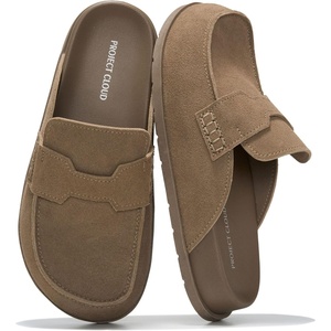image:imageProject Cloud 100 Genuine Leather Slip On Womens Clogs 2026 Foamy  Plush amp Soft Insole with Arch Support for Comfort Non Slip Mules amp Clogs for Women Footwear Water Resistant Women ShoesDesert Rose Suede