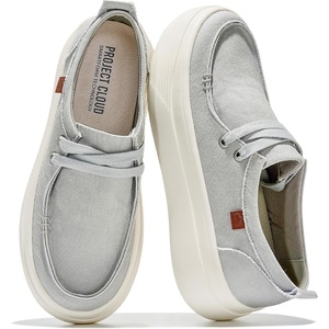 image:imageProject Cloud Canvas Platform Loafers for Women Boat Shoes for Women Dana  Canvas Womens Sneakers with High Density SmartFoam Insole Womens Shoes  Lightweight Womens Sneakers Women FootwearLunar Rock Retro Canvas