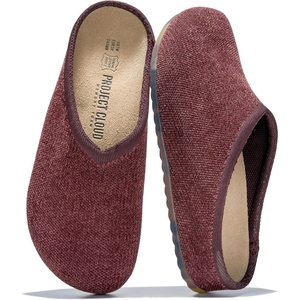 image:imageProject Cloud Casual Clogs for Women Genuine Leather Insole Mules Nella  Genuine Leather SmartFoam Arch Support Insole Womens Slipers Cashmere Knit Slip On Shoes for Women NonSlip Mules amp ClogsChocolate Knit