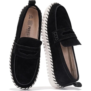 image:imageProject Cloud Genuine Leather Loafers for Women  Memory Foam Womens Shoes  Non Slip Spring Loafers Flexible Sole  Fashion Shoes for Women 2026 FilideBlack