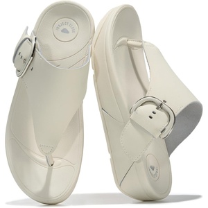 image:imageProject Cloud Genuine Leather Platform Sandals Women Non Slip Womens Slides  Lightweight Platform Sandals for Women with Plush Soft Insole amp Arch Support Comfortable Sandals amp Summer Slides for WomenWhite Leather  Buckle