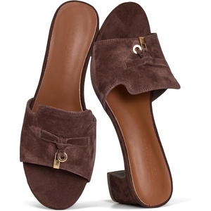 image:imageProject Cloud Genuine Leather Womens Heels Dress Sandals amp Slides Monaco  Memory Foam Insole Lightweight Slides for Women  NonSlip Outsole Casual Footwear Summer Sandals  Designer SandalsEspresso Suede