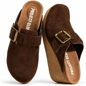 image:imageProject Cloud Genuine Suede Platform Clogs for Women  Womens Mules Fiona  Non Slip Platform Womens Clogs Soft Insole Heeled Clogs amp Mules for Women  Wedge Sandals Women Footwear Heeled Womens ShoesCocoa Suede