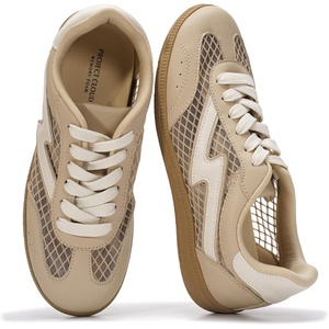 image:imageProject Cloud NonSlip Fashion Sneakers for Women LaceUp Shoes  Memory Foam Insole Trendy Womens Footwear  Comfortable Casual Womens Sneakers  Stylish Shoes Women Breathable FootwearNude Mesh