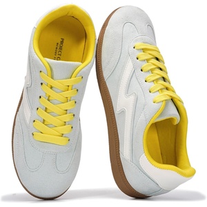 image:imageProject Cloud NonSlip Fashion Sneakers for Women LaceUp Shoes  Memory Foam Insole Trendy Womens Footwear  Comfortable Casual Womens Sneakers  Stylish Shoes Women Breathable FootwearLime Microsuede
