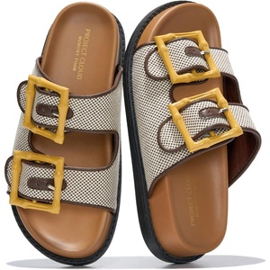 image:imageProject Cloud Trendy Adjustable Sandals amp Slides for Women with Soft Insole  Non Slip Outsole Womens Footwear Comfortable Womens Sandals  Summer Sandals for Women  Womens Slides with Plush InsoleSharl 1  Brown