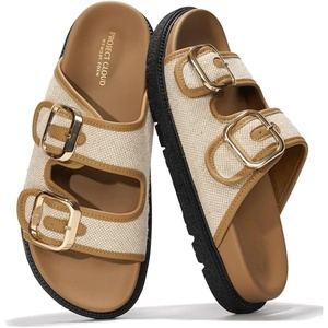 image:imageProject Cloud Trendy Adjustable Sandals amp Slides for Women with Soft Insole  Non Slip Outsole Womens Footwear Comfortable Womens Sandals  Summer Sandals for Women  Womens Slides with Plush InsoleSharl 2  Raffia