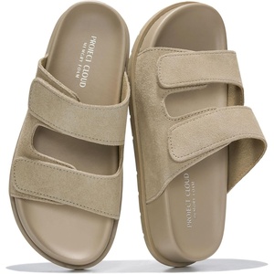 image:imageProject Cloud Trendy Adjustable Sandals amp Slides for Women with Soft Insole  Non Slip Outsole Womens Footwear Comfortable Womens Sandals  Summer Sandals for Women  Womens Slides with Plush InsoleSleek Taupe