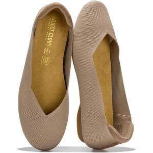 image:imageProject Cloud Womens Flats Memory Foam Ballet Flats for Women Prospect  Memory Foam Insole and Lightweight Design  NonSlip Sole Comfortable and Durable Womens Flats for All OccasionsMushroom Knit
